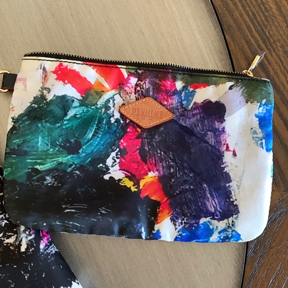 MZ Wallace Tote Bag Spring Floral Nylon Large Crossbody Strap extra small bag - Picture 3 of 11